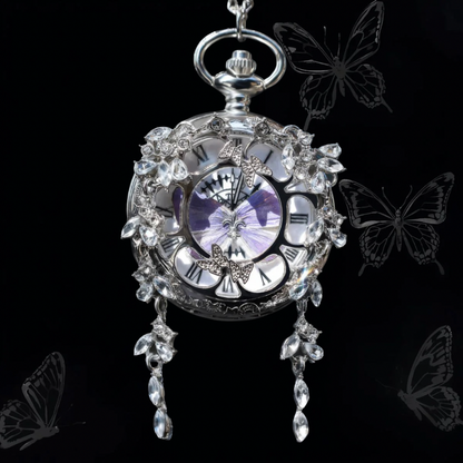 Papyria Butterfly Pocket Watch