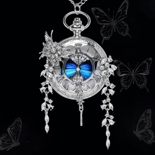 Papyria Butterfly Pocket Watch